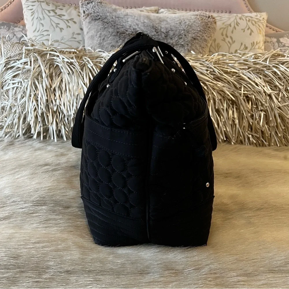 VERA BRADLEY Baroque 2010 Ultimate Baby Performance Twill Black Diaper Bag Pad